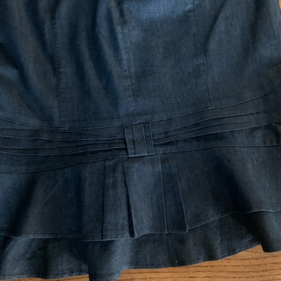 Nordstrom New Directions Blue Denim Ruffle Cabincore Skirt Women’s M 8-10 New - Picture 7 of 7